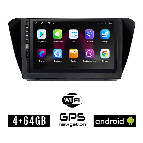 SKODA SUPERB μετά το 2015 Android οθόνη αυτοκίνητου 4GB με GPS WI-FI (ηχοσύστημα αφής 9" ιντσών OEM Youtube Playstore MP3 USB Radio Bluetooth Mirrorlink εργοστασιακή, Navi, 4x60W)