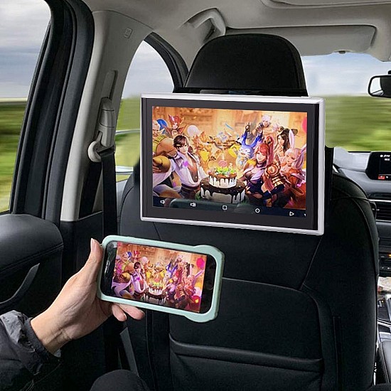 Προσκέφαλα αυτοκινήτου Android 2GB με οθόνη αφής 9 ιντσών και WI-FI Youtube Playstore Bluetooth (Internet Video USB ράδιο MP5 MP3 οθόνη αυτοκινήτου παιδιά βίντεο games ταξίδι τραγούδια παιχνίδια ταινίες) 1 τεμάχιο R1539