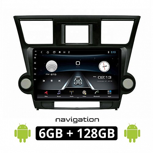 TOYOTA HIGHLANDER 2008-2015 Android οθόνη αυτοκίνητου 6GB με GPS WI-FI (ηχοσύστημα αφής 10" ιντσών OEM Youtube Playstore MP3 USB Radio Bluetooth Mirrorlink εργοστασιακή, AUX, 4x60W) TO564-6GB