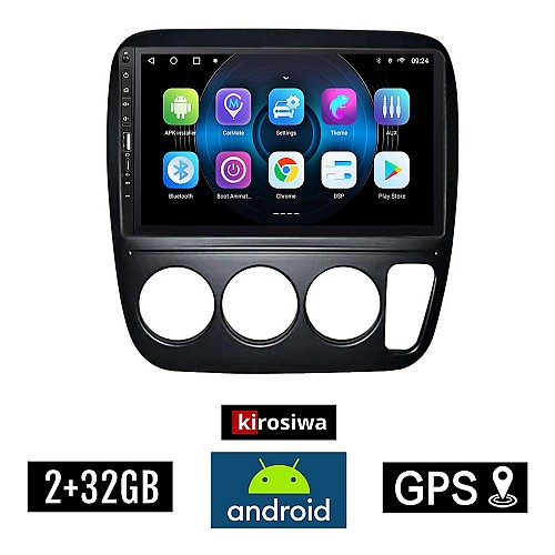 HONDA CRV (1996-2006) A/C Android οθόνη αυτοκίνητου 2GB με GPS WI-FI (ηχοσύστημα αφής 9" ιντσών OEM Youtube Playstore MP3 USB Radio Bluetooth Mirrorlink εργοστασιακή, 4x60W, Navi) WR7078111