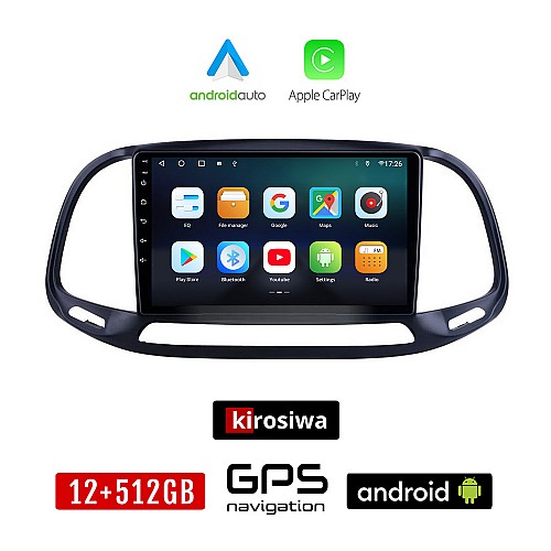 KIROSIWA OPEL COMBO (2015 - 2018) Android οθόνη αυτοκίνητου 12GB + 512GB με GPS WI-FI (ηχοσύστημα αφής 9" ιντσών OEM Android Auto Apple Carplay Youtube Playstore MP3 USB Radio Bluetooth Mirrorlink εργοστασιακή, 4x60W, AUX)