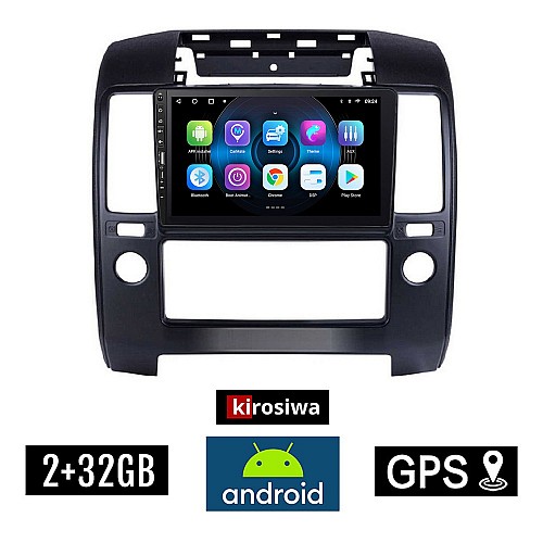 NISSAN NAVARA D40 (2006-2011) Android οθόνη αυτοκίνητου 2GB με GPS WI-FI (ηχοσύστημα αφής 9" ιντσών Youtube Playstore MP3 USB Radio Bluetooth Mirrorlink εργοστασιακή, 4x60W, Navi, D 40)