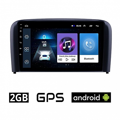 VOLVO S80 (2001-2006) Android οθόνη αυτοκίνητου 2GB με GPS WI-FI (ηχοσύστημα αφής 9" ιντσών OEM Youtube Playstore MP3 USB Radio Bluetooth Mirrorlink εργοστασιακή, 4x60W, AUX) VOL524-2GB