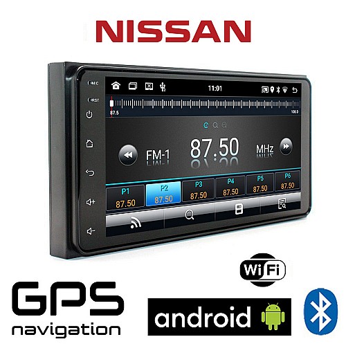 Android NISSAN NOTE (2014-2018) οθόνη αυτοκινήτου (GPS, Youtube, Playstore, USB, Radio, εργοστασιακού τύπου, Bluetooth, Mirrorlink)