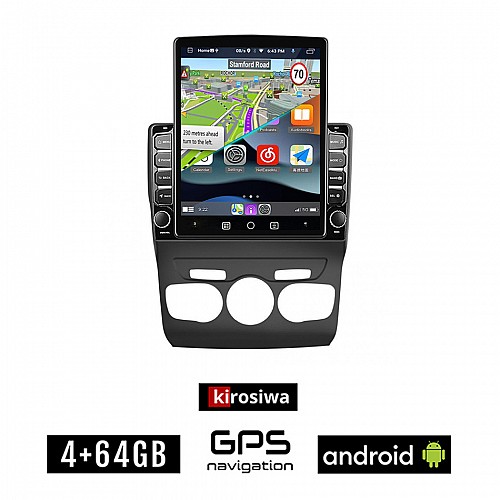 KIROSIWA CITROEN C4 - DS4 2011 - 2018 Android οθόνη αυτοκίνητου 4GB με GPS WI-FI (ηχοσύστημα αφής 9.7" ιντσών OEM Youtube Playstore MP3 USB Radio 4+64GB Bluetooth Mirrorlink εργοστασιακή, 4x60W, AUX)