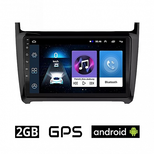 Volkswagen VW POLO (2014 - 2017) οθόνη αυτοκίνητου 2GB Android με GPS WI-FI (ηχοσύστημα αφής 9" ιντσών OEM Youtube Playstore MP3 USB Radio Bluetooth Mirrorlink, 4x60W, AUX, USB) VO27-2GB