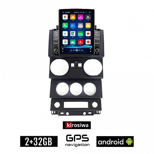 KIROSIWA JEEP WRANGLER (2006 - 2011) Android οθόνη αυτοκίνητου 2GB με GPS WI-FI (ηχοσύστημα αφής 9.7" ιντσών OEM Youtube Playstore MP3 USB Radio Bluetooth Mirrorlink εργοστασιακή 4x60W, AUX)