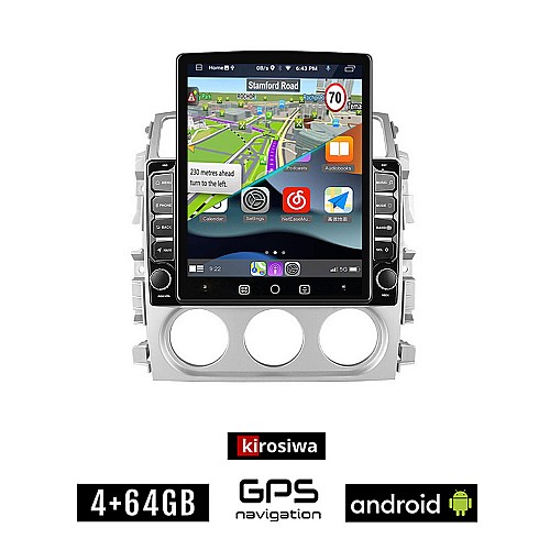 KIROSIWA SUZUKI LIANA (2001 - 2007) Android οθόνη αυτοκίνητου 4GB με GPS WI-FI (ηχοσύστημα αφής 9.7" ιντσών OEM Youtube Playstore MP3 USB Radio 4+64GB Bluetooth Mirrorlink εργοστασιακή, 4x60W, AUX)