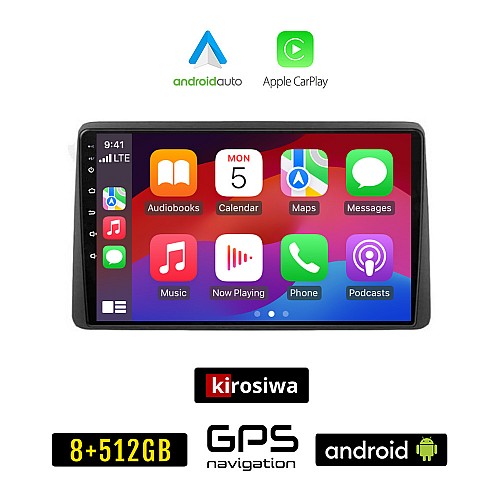 KIROSIWA NISSAN NAVARA D22 (1998-2004) Android οθόνη αυτοκίνητου 8GB + 256GB με GPS WI-FI (ηχοσύστημα αφής 10" ιντσών Android Auto Apple Carplay Youtube Playstore MP3 USB Radio Bluetooth Mirrorlink εργοστασιακή, 4x60W, AUX)
