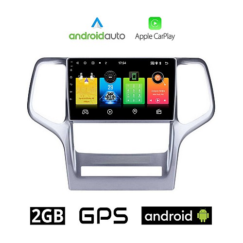 JEEP GRAND CHEROKEE (μετά το 2011) Android οθόνη αυτοκίνητου 2GB με GPS WI-FI (ηχοσύστημα αφής 9" ιντσών OEM Android Auto Apple Carplay Youtube Playstore MP3 USB Radio Bluetooth Mirrorlink εργοστασιακή, 4x60W, AUX)