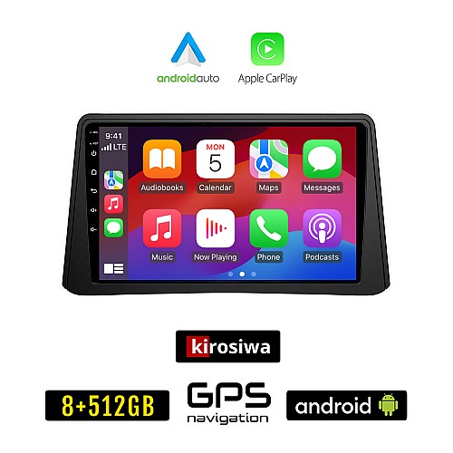 KIROSIWA OPEL MOKKA (2012-2015) Android οθόνη αυτοκίνητου 8GB + 256GB με GPS WI-FI (ηχοσύστημα αφής 9" ιντσών OEM Android Auto Apple Carplay Youtube Playstore MP3 USB Radio Bluetooth Mirrorlink εργοστασιακή, 4x60W, AUX)