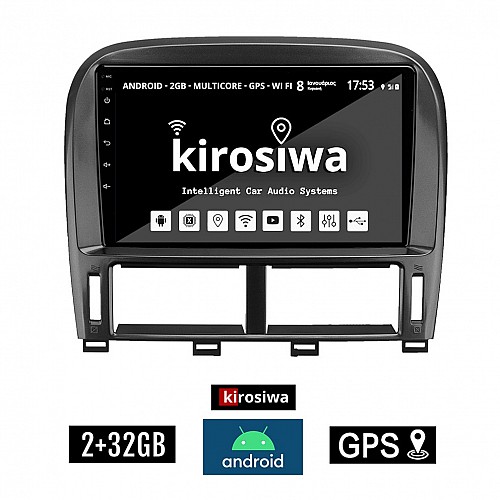 KIROSIWA 2+32GB LEXUS LS 430 - XF 430 2000-2006 Android οθόνη αυτοκίνητου 2GB με GPS WI-FI (ηχοσύστημα αφής 9" ιντσών OEM Youtube Playstore MP3 USB Radio Bluetooth Mirrorlink εργοστασιακή, 4x60W) RX-2270