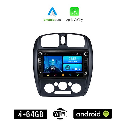 MAZDA 323 (1998-2004) Android οθόνη αυτοκίνητου 4+64GB με GPS WI-FI (ηχοσύστημα αφής 8" ιντσών 4GB CarPlay Android Auto Car Play Youtube Playstore MP3 USB Radio Bluetooth Mirrorlink 4x60W εργοστασιακού τύπου)