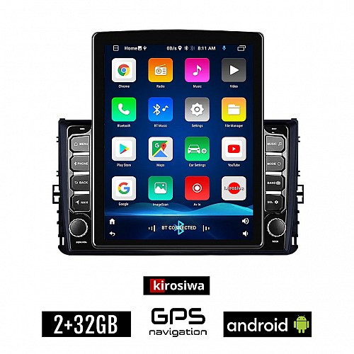 KIROSIWA VOLKSWAGEN VW T-CROSS (μετά το 2017) Android οθόνη αυτοκίνητου 2GB με GPS WI-FI (ηχοσύστημα αφής 9.7" ιντσών OEM Youtube Playstore MP3 USB Radio Bluetooth Mirrorlink εργοστασιακή, 4x60W)