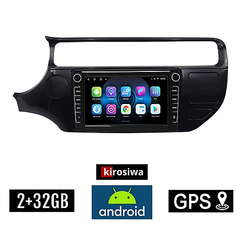 KIA RIO (2015 - 2017) Android οθόνη αυτοκίνητου 2GB με GPS WI-FI (ηχοσύστημα αφής 8" ιντσών OEM Youtube Playstore MP3 USB Radio Bluetooth Mirrorlink εργοστασιακή, 4x60W, Navi)