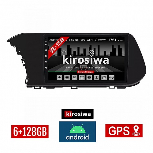 KIROSIWA 6+128GB HYUNDAI i20 (μετά το 2021) Android οθόνη αυτοκίνητου 6GB με GPS WI-FI (ηχοσύστημα αφής 10" ιντσών OEM Youtube Playstore MP3 USB Radio Bluetooth Mirrorlink DSP Apple Carplay Android Auto 4G SIM card 4x60W, AUX) CR-1250