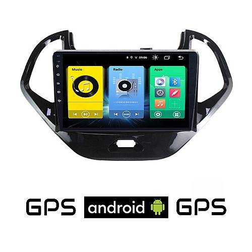 FORD KA (μετά το 2017) Android οθόνη αυτοκίνητου με GPS WI-FI (ηχοσύστημα αφής 9" ιντσών OEM Youtube Playstore MP3 USB Radio Bluetooth Mirrorlink εργοστασιακή, 4x60W, AUX, μαύρο)