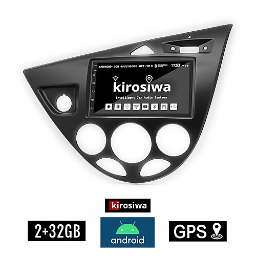 KIROSIWA 2+32GB FORD FOCUS (1998-2004) Android οθόνη αυτοκίνητου 2GB με GPS WI-FI (ηχοσύστημα αφής 7" ιντσών OEM Youtube Playstore MP3 USB Radio Bluetooth Mirrorlink εργοστασιακή, 4x60W, AUX) RX-5163