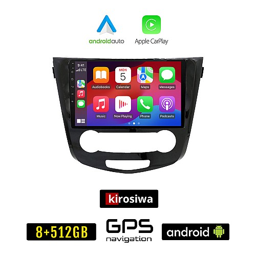 KIROSIWA NISSAN X-TRAIL (μετά το 2014) Android οθόνη αυτοκίνητου 8GB + 256GB με GPS WI-FI (ηχοσύστημα αφής 10" ιντσών OEM Android Auto Apple Carplay Youtube Playstore MP3 USB Radio Bluetooth Mirrorlink εργοστασιακή, 4x60W, AUX)