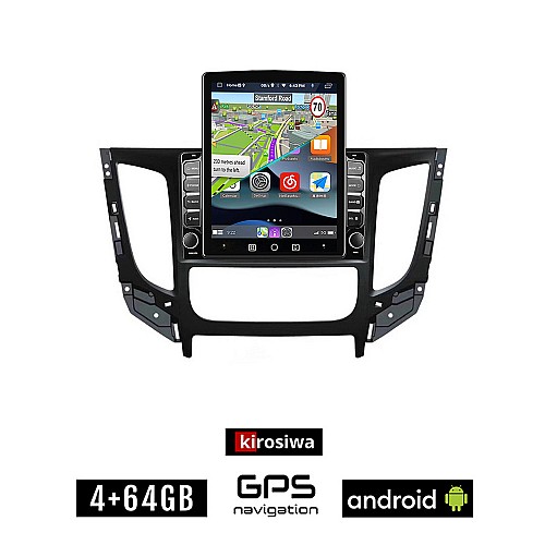 KIROSIWA FIAT FULLBACK μετά το 2016 CLIMA Android οθόνη αυτοκίνητου 4GB με GPS WI-FI (ηχοσύστημα αφής 9.7" ιντσών OEM Youtube Playstore MP3 USB Radio 4+64GB Bluetooth Mirrorlink εργοστασιακή, 4x60W)
