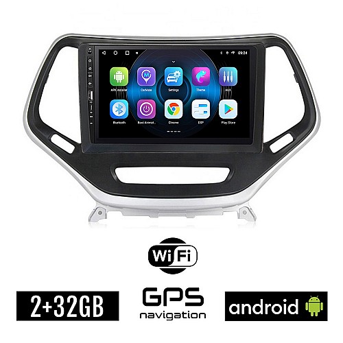 JEEP CHEROKEE μετά το 2014 Android οθόνη αυτοκίνητου 2GB με GPS WI-FI (ηχοσύστημα αφής 9" ιντσών OEM Youtube Playstore MP3 USB Radio Bluetooth Mirrorlink εργοστασιακή, 4x60W, Navi) WR7078155