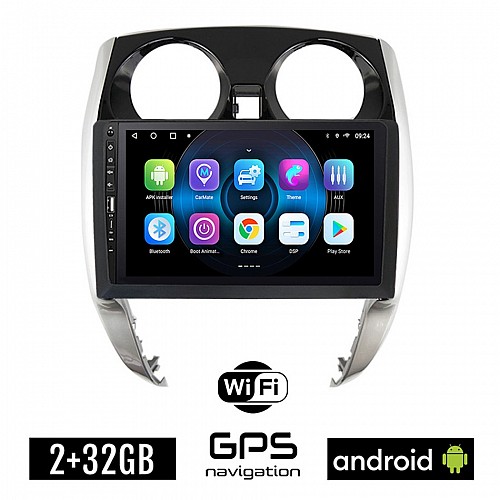NISSAN NOTE (μετά το 2012) Android οθόνη αυτοκίνητου 2GB με GPS WI-FI (ηχοσύστημα αφής 9" ιντσών OEM Youtube Playstore MP3 USB Radio Bluetooth Mirrorlink εργοστασιακή, 4x60W, Navi) WR7078446