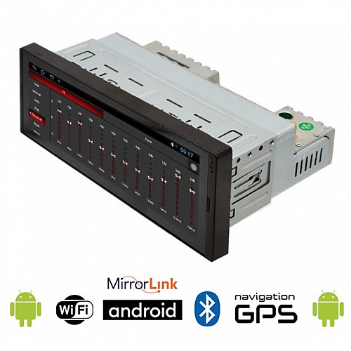 Οθόνη αυτοκινήτου 7" Android GPS WI-FI Youtube 1-DIN USB Bluetooth Mirrorlink MP3 MP5 4x60W Universal 2036