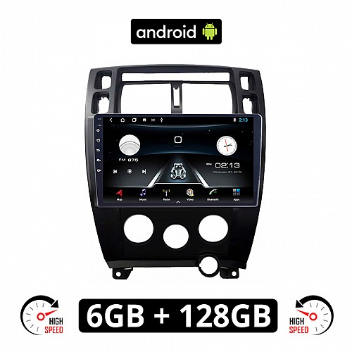 HYUNDAI TUCSON (2004 - 2010) A/C Android οθόνη αυτοκίνητου 6GB με GPS WI-FI (ηχοσύστημα αφής 10" ιντσών OEM Youtube Playstore MP3 USB Radio Bluetooth Mirrorlink εργοστασιακή, 4x60W, AUX, μαύρο)