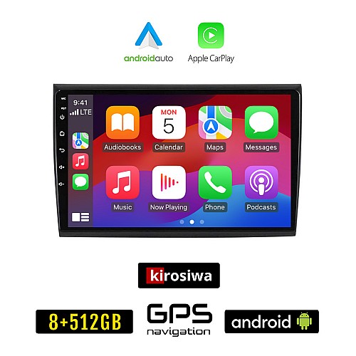 KIROSIWA FIAT BRAVO (μετά το 2007) Android οθόνη αυτοκίνητου 8GB + 256GB με GPS WI-FI (ηχοσύστημα αφής 9" ιντσών OEM Android Auto Apple Carplay Youtube Playstore MP3 USB Radio Bluetooth Mirrorlink εργοστασιακή, 4x60W, AUX)