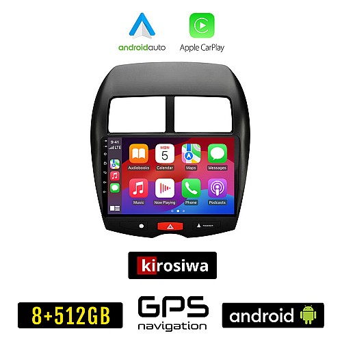 KIROSIWA MITSUBISHI ASX (μετά το 2009) Android οθόνη αυτοκίνητου 8GB + 256GB με GPS WI-FI (ηχοσύστημα αφής 10" ιντσών OEM Android Auto Apple Carplay Youtube Playstore MP3 USB Radio Bluetooth Mirrorlink εργοστασιακή 4x60W AUX)