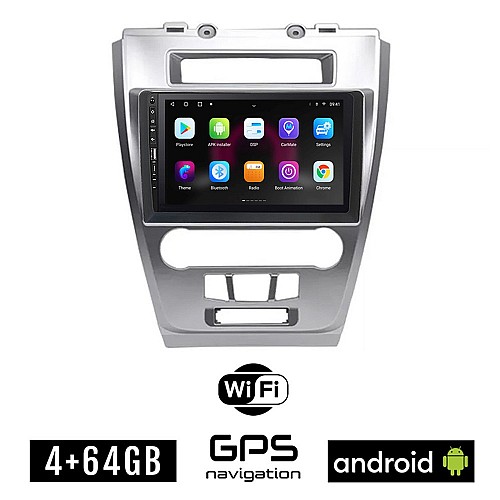 FORD FUSION 2012-2017 Android οθόνη αυτοκίνητου 4GB με GPS WI-FI (ηχοσύστημα αφής 9" ιντσών OEM Youtube Playstore MP3 USB Radio Bluetooth Mirrorlink εργοστασιακή, 4x60W)