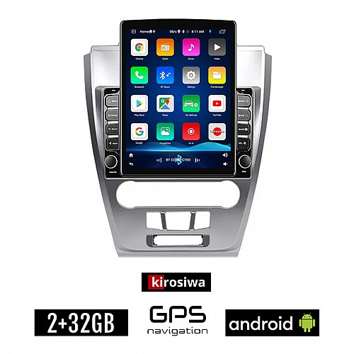 KIROSIWA FORD FUSION 2012-2017 Android οθόνη αυτοκίνητου 2GB με GPS WI-FI (ηχοσύστημα αφής 9.7" ιντσών OEM Youtube Playstore MP3 USB Radio Bluetooth Mirrorlink εργοστασιακή, 4x60W)