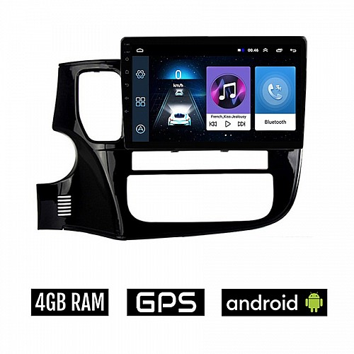 MITSUBISHI OUTLANDER (μετά το 2013) Android οθόνη αυτοκίνητου 4GB με GPS WI-FI (ηχοσύστημα αφής 10" ιντσών OEM Youtube Playstore MP3 USB Radio Bluetooth Mirrorlink εργοστασιακή, 4x60W, AUX, μαύρο)