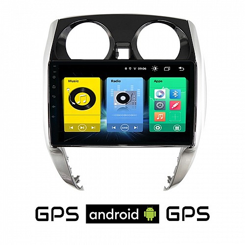 NISSAN NOTE (μετά το 2012) Android οθόνη αυτοκίνητου με GPS WI-FI (ηχοσύστημα αφής 10" ιντσών OEM Youtube Playstore MP3 USB Radio Bluetooth Mirrorlink εργοστασιακή, 4x60W, AUX) NIS552C