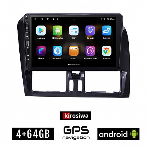VOLVO XC60 (2009 - 2017) Android οθόνη αυτοκίνητου 4GB με GPS WI-FI (ηχοσύστημα αφής 9" ιντσών OEM Youtube Playstore MP3 USB Radio Bluetooth Mirrorlink εργοστασιακή, 4x60W, Navi, μαύρο, black)