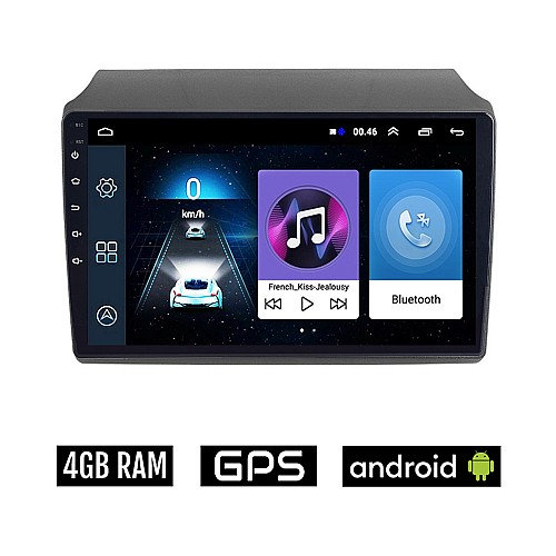 FIAT DUCATO (2006-2014) Android οθόνη αυτοκίνητου 4GB με GPS WI-FI (ηχοσύστημα αφής 9" ιντσών OEM Youtube Playstore MP3 USB Radio Bluetooth Mirrorlink εργοστασιακή, 4x60W, AUX)