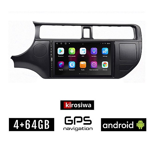 KIA RIO (2012 - 2015) Android οθόνη αυτοκίνητου 4GB με GPS WI-FI (ηχοσύστημα αφής 9" ιντσών OEM Youtube Playstore MP3 USB Radio Bluetooth Mirrorlink εργοστασιακή, 4x60W, Navi)