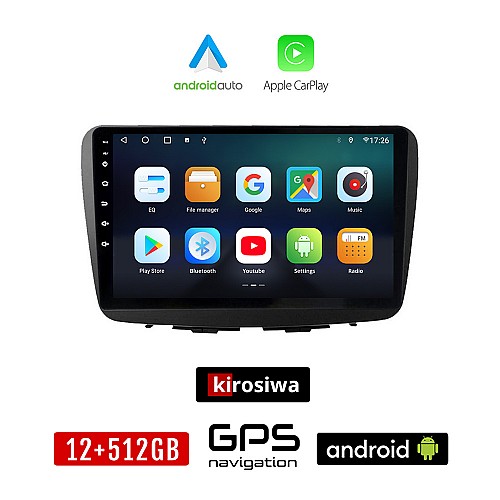KIROSIWA SUZUKI BALENO (μετά το 2016) Android οθόνη αυτοκίνητου 12GB + 512GB με GPS WI-FI (ηχοσύστημα αφής 9" ιντσών OEM Android Auto Apple Carplay Youtube Playstore MP3 USB Radio Bluetooth Mirrorlink εργοστασιακή, 4x60W, AUX)