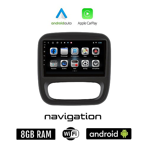 FIAT TALENTO (μετά το 2016) Android οθόνη αυτοκίνητου 8GB + 128GB με GPS WI-FI (ηχοσύστημα αφής 9" ιντσών OEM Android Auto Apple Carplay Youtube Playstore MP3 USB Radio Bluetooth Mirrorlink εργοστασιακή, 4x60W)