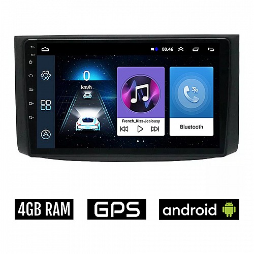 CHEVROLET AVEO (2006-2010) Android οθόνη αυτοκίνητου 4GB με GPS WI-FI (ηχοσύστημα αφής 9" ιντσών OEM Youtube Playstore MP3 USB Radio Bluetooth Mirrorlink εργοστασιακή, 4x60W, AUX)