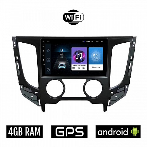 MITSUBISHI L200 (2015 - 2019) A/C Android οθόνη αυτοκίνητου 4GB με GPS WI-FI (ηχοσύστημα αφής 9" ιντσών OEM Youtube Playstore MP3 USB Radio Bluetooth Mirrorlink εργοστασιακή, 4x60W)