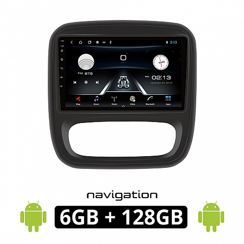 RENAULT TRAFIC (μετά το 2014) Android οθόνη αυτοκίνητου 6GB με GPS WI-FI (ηχοσύστημα αφής 9" ιντσών OEM Youtube Playstore MP3 USB Radio Bluetooth Mirrorlink εργοστασιακή, 4x60W, AUX) RE33-6GB