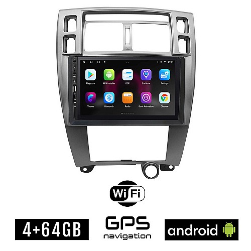 HYUNDAI TUCSON (2004 - 2010) Android οθόνη αυτοκίνητου 4GB με GPS WI-FI (ηχοσύστημα αφής 9" ιντσών OEM Youtube Playstore MP3 USB Radio Bluetooth Mirrorlink εργοστασιακή, 4x60W, Navi)