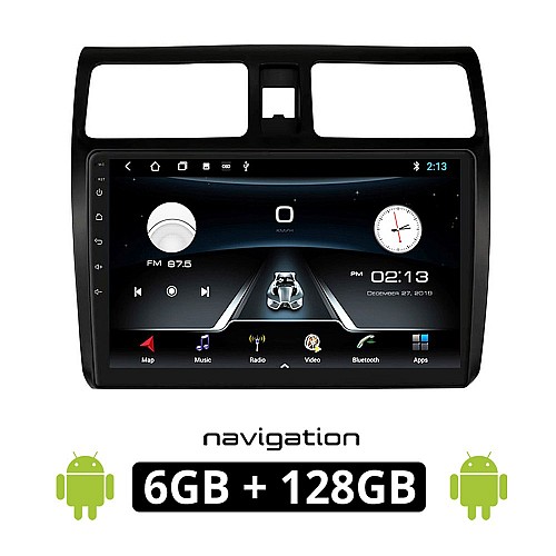 SUZUKI SWIFT (2005 - 2011) Android οθόνη αυτοκίνητου 6GB με GPS WI-FI (ηχοσύστημα αφής 10" ιντσών OEM Youtube Playstore MP3 USB Radio Bluetooth Mirrorlink εργοστασιακή, AUX, 4x60W) SUZ3667-6GB