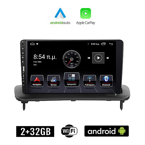 VOLVO S40 (2004-2012) Android οθόνη αυτοκίνητου 2+32GB με GPS WI-FI (ηχοσύστημα αφής 9" ιντσών Apple CarPlay Android Auto 2GB Car Play Youtube Playstore MP3 USB Radio Bluetooth Mirrorlink  εργοστασιακή, 4x60W, Navi)