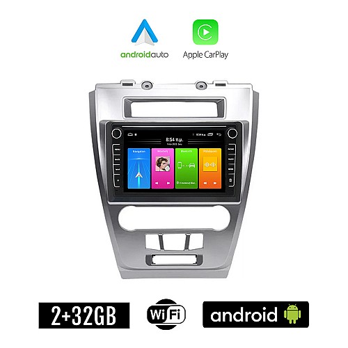 FORD FUSION 2012-2017 Android οθόνη αυτοκίνητου 2GB με GPS WI-FI (ηχοσύστημα αφής 8" ιντσών Apple CarPlay Android Auto Car Play Youtube Playstore MP3 USB Radio Bluetooth Mirrorlink εργοστασιακή, 4x60W)