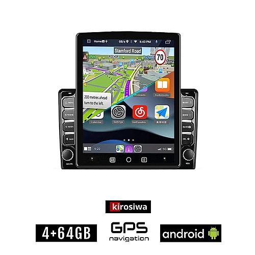 KIROSIWA KIA CEED (2009 - 2012) Android οθόνη αυτοκίνητου 4GB με GPS WI-FI (ηχοσύστημα αφής 9.7" ιντσών OEM Youtube Playstore MP3 USB Radio 4+64GB Bluetooth Mirrorlink εργοστασιακή, 4x60W, AUX)
