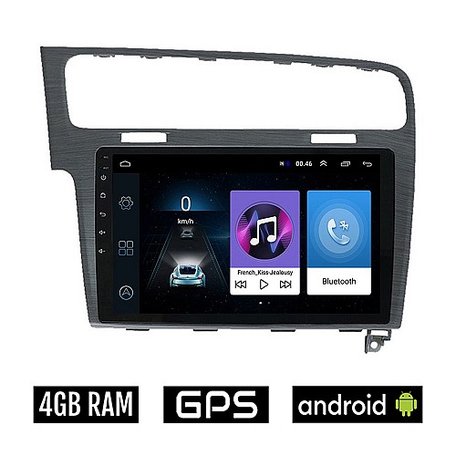 VOLKSWAGEN VW GOLF 7 (μετά το 2013) Android οθόνη αυτοκίνητου 4GB με GPS WI-FI (ηχοσύστημα αφής 10" ιντσών OEM Youtube Playstore MP3 USB Radio Bluetooth Mirrorlink, 4x60W, γκρί)