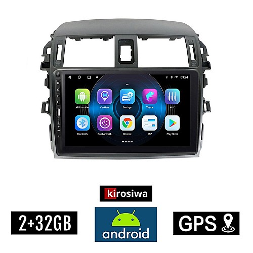 TOYOTA COROLLA (2006 - 2012) Android οθόνη αυτοκίνητου 2GB με GPS WI-FI ( TOYOTA ηχοσύστημα αφής 9" ιντσών OEM Youtube Playstore MP3 USB Radio Bluetooth Mirrorlink  εργοστασιακή, 4 x 60W, Navi) WR7078388