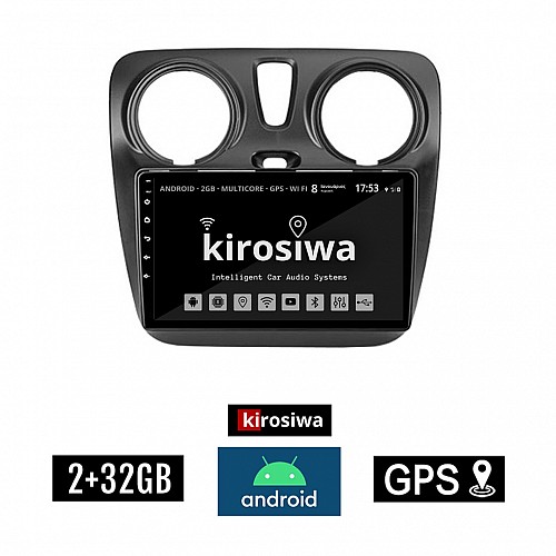 KIROSIWA 2+32GB DACIA DOKKER (μετά το 2012) Android οθόνη αυτοκίνητου 2GB με GPS WI-FI (ηχοσύστημα αφής 9" ιντσών OEM Youtube Playstore MP3 USB Radio Bluetooth Mirrorlink εργοστασιακή, 4x60W, AUX) KL-12364